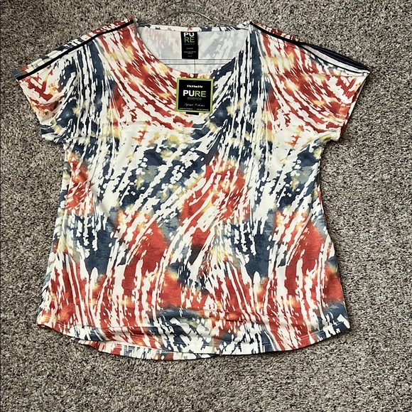 100% Pure Tops - Pure Red and Blue Short Sleeve Tee